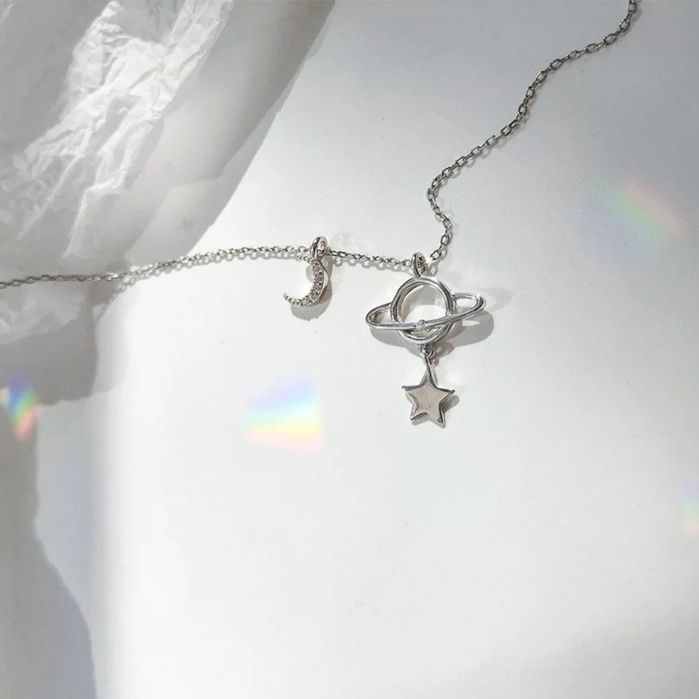 💎✨ 925 Space Girl Necklace - Picture 4 of 4
